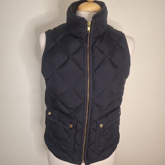 J.CREW Excursion Quilted Down Puffer Vest Size S - Picture 1 of 8